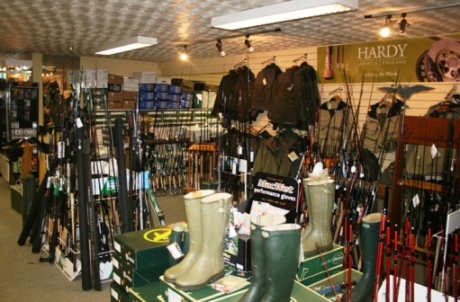 huge selection of clothing and fishing tackle
